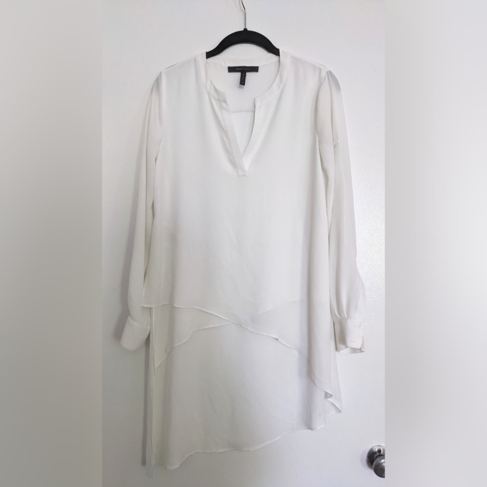 BCBG MaxAzria asymmetrical tunic blouse
